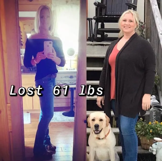 SlimRX patient before and after: Lost 61 Pounds